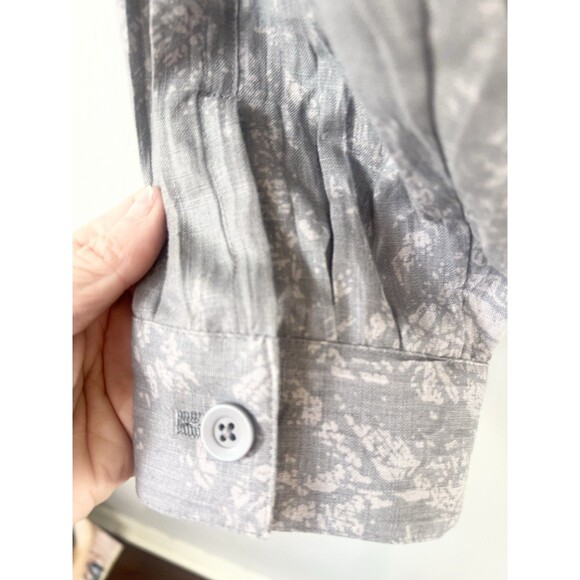 Coldwater Creek Jacket Size Medium Petite 100% Linen Gray Journey New NWT $89 - Picture 9 of 10